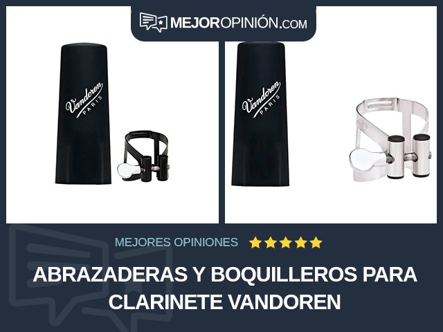 Abrazaderas y boquilleros para clarinete Vandoren