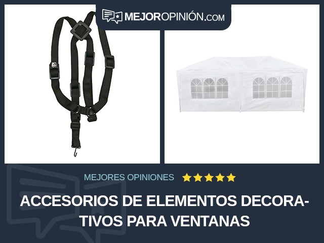 Accesorios de elementos decorativos para ventanas