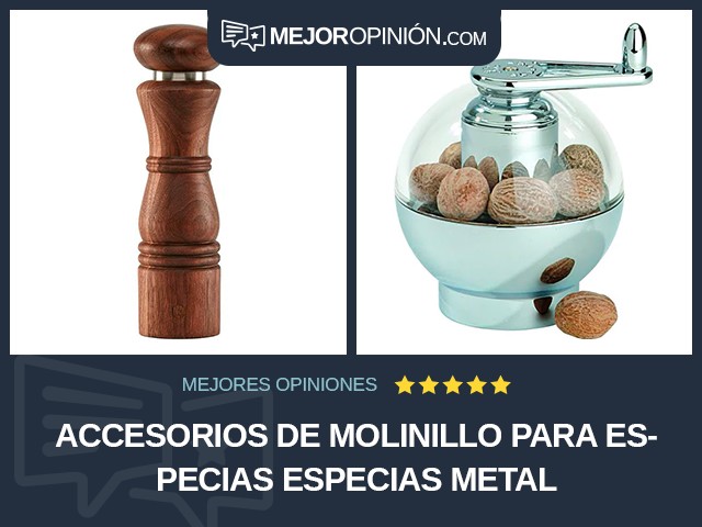 Accesorios de molinillo para especias Especias Metal