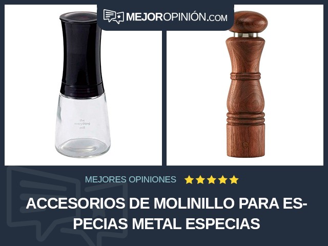 Accesorios de molinillo para especias Metal Especias