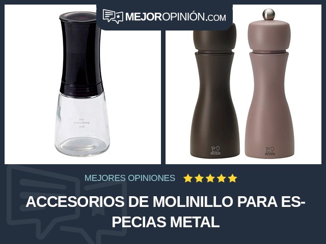 Accesorios de molinillo para especias Metal