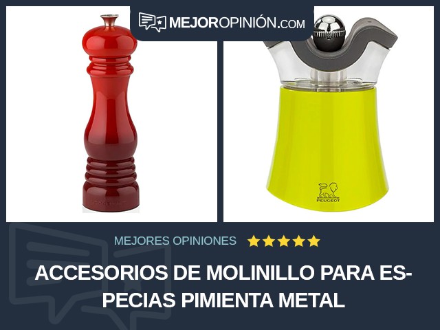 Accesorios de molinillo para especias Pimienta Metal