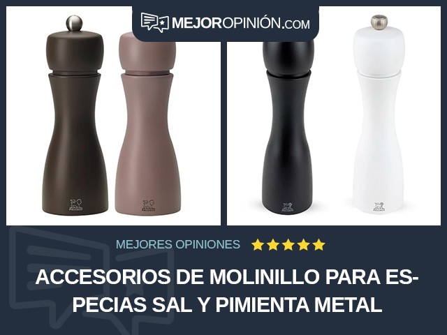 Accesorios de molinillo para especias Sal y pimienta Metal