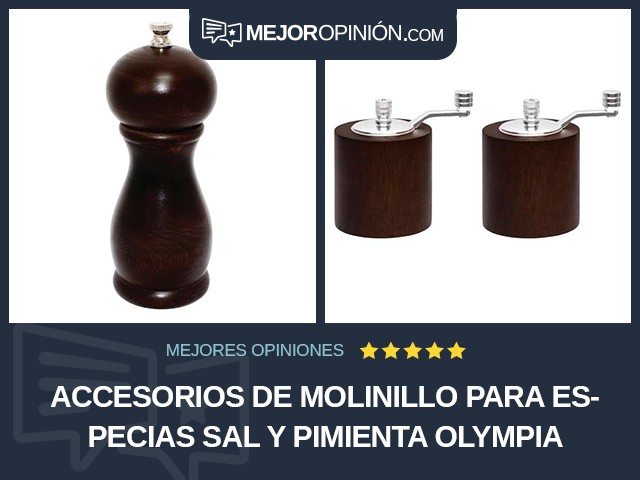 Accesorios de molinillo para especias Sal y pimienta Olympia