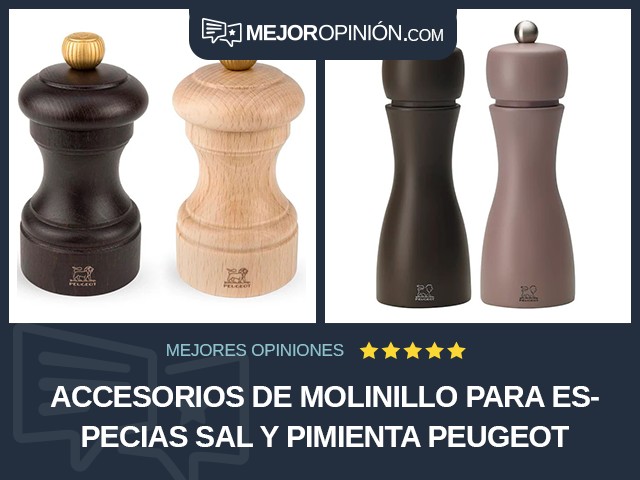 Accesorios de molinillo para especias Sal y pimienta peugeot saveurs