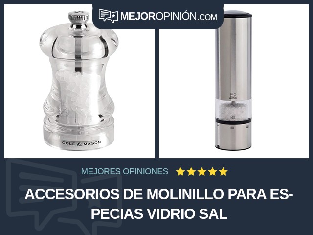 Accesorios de molinillo para especias Vidrio Sal