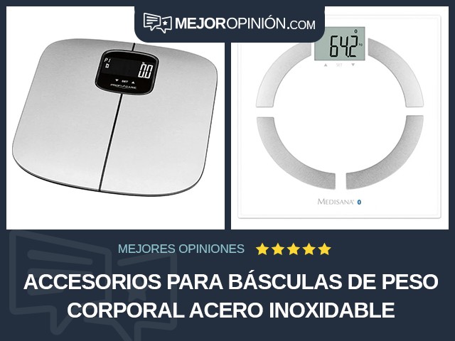 Accesorios para básculas de peso corporal Acero inoxidable