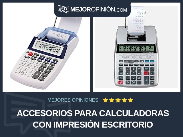 Accesorios para calculadoras Con impresión Escritorio