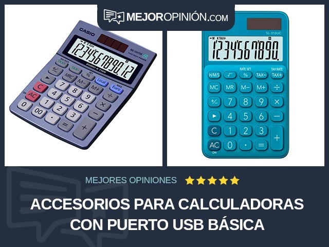 Accesorios para calculadoras Con puerto USB Básica