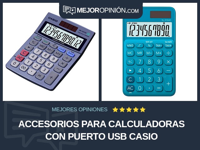Accesorios para calculadoras Con puerto USB Casio