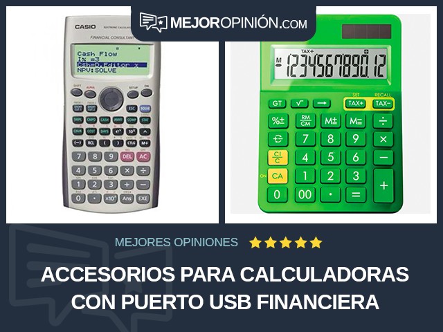 Accesorios para calculadoras Con puerto USB Financiera