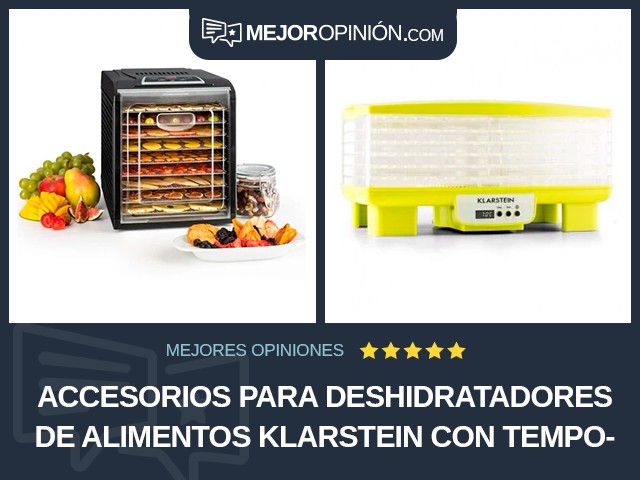 Accesorios para deshidratadores de alimentos Klarstein Con temporizador