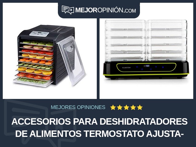 Accesorios para deshidratadores de alimentos Termostato ajustable