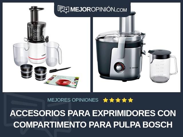 Accesorios para exprimidores Con compartimento para pulpa Bosch