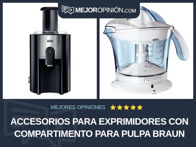 Accesorios para exprimidores Con compartimento para pulpa Braun