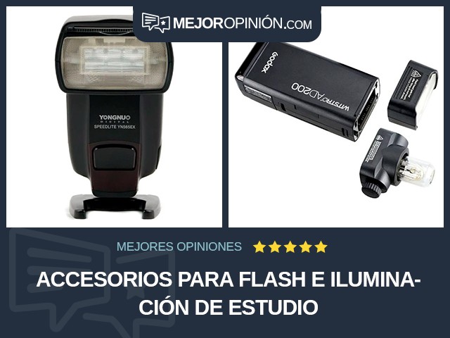 Accesorios para flash e iluminación de estudio