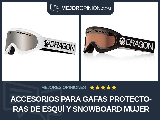 Accesorios para gafas protectoras de esquí y snowboard Mujer