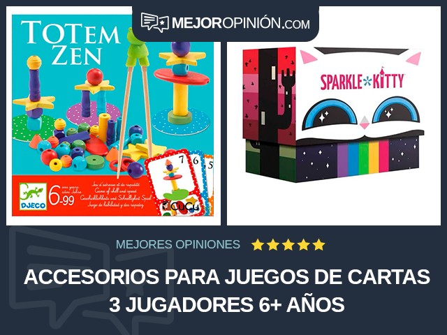 Accesorios para juegos de cartas 3 jugadores 6+ años