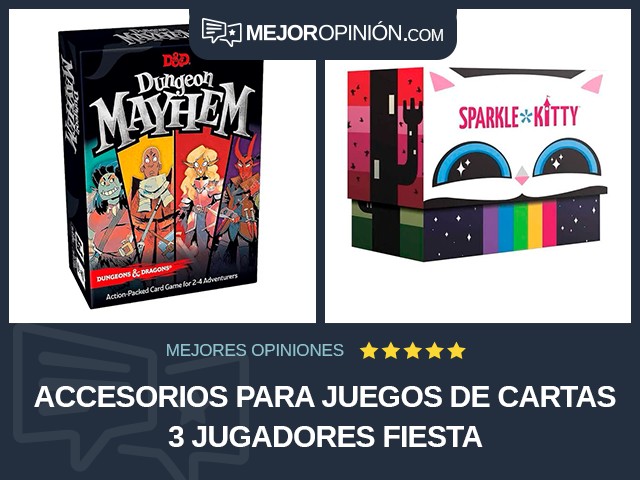 Accesorios para juegos de cartas 3 jugadores Fiesta