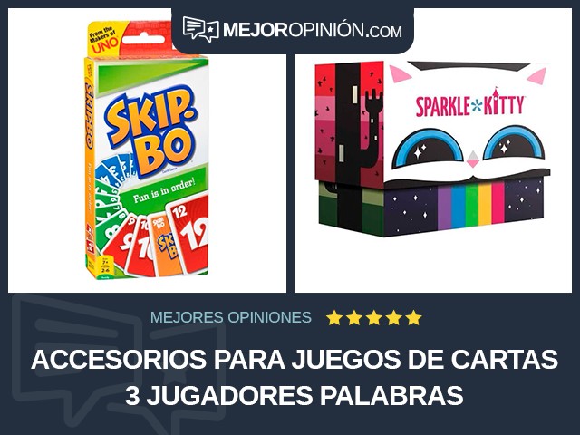 Accesorios para juegos de cartas 3 jugadores Palabras