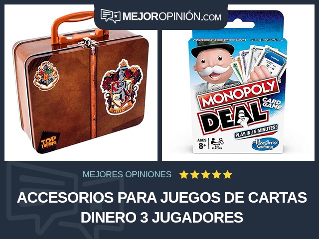 Accesorios para juegos de cartas Dinero 3 jugadores