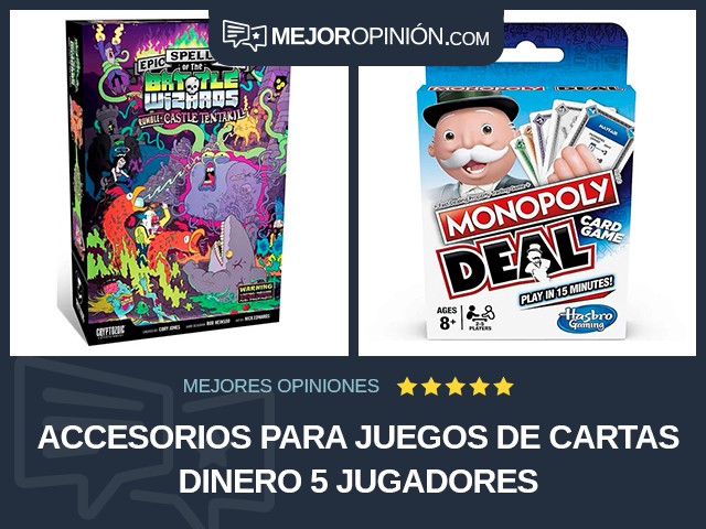 Accesorios para juegos de cartas Dinero 5 jugadores