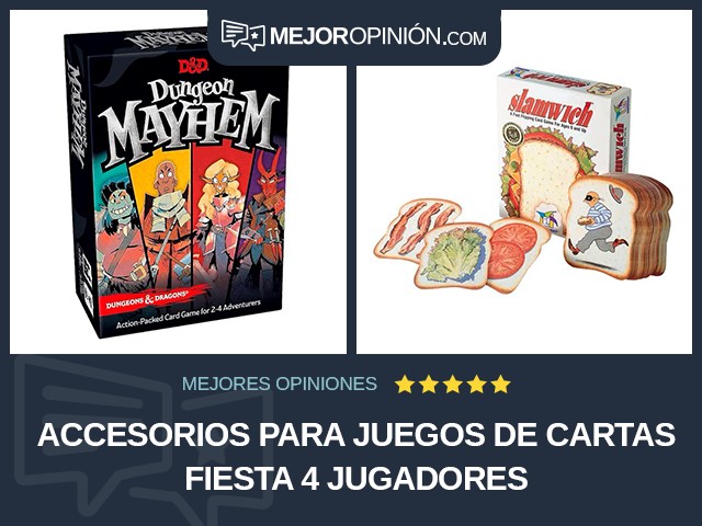 Accesorios para juegos de cartas Fiesta 4 jugadores