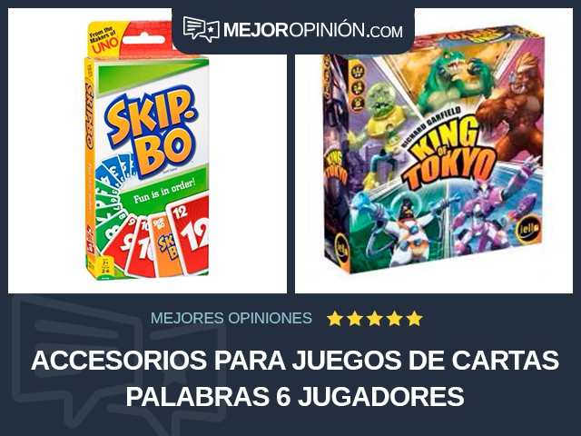 Accesorios para juegos de cartas Palabras 6 jugadores