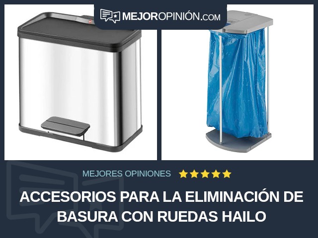 Accesorios para la eliminación de basura Con ruedas Hailo