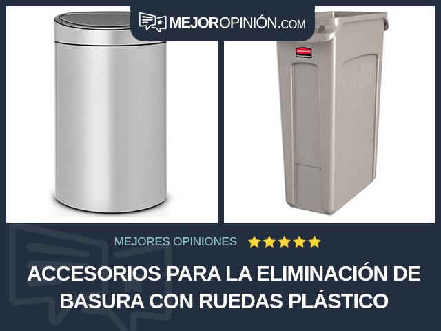 Accesorios para la eliminación de basura Con ruedas Plástico