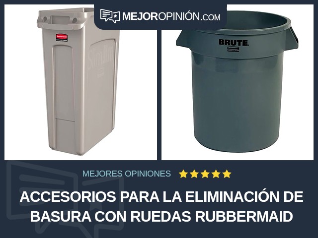 Accesorios para la eliminación de basura Con ruedas Rubbermaid