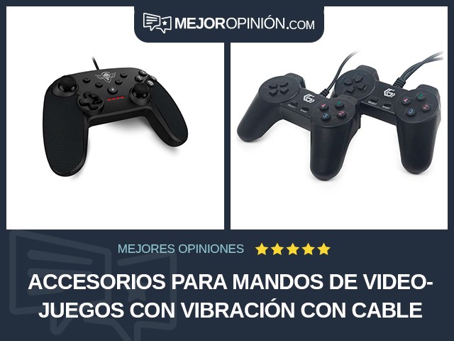 Accesorios para mandos de videojuegos Con vibración Con cable