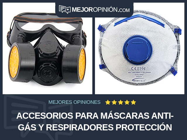 Accesorios para máscaras antigás y respiradores Protección contra vapor Mascarilla