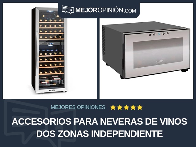 Accesorios para neveras de vinos Dos zonas Independiente