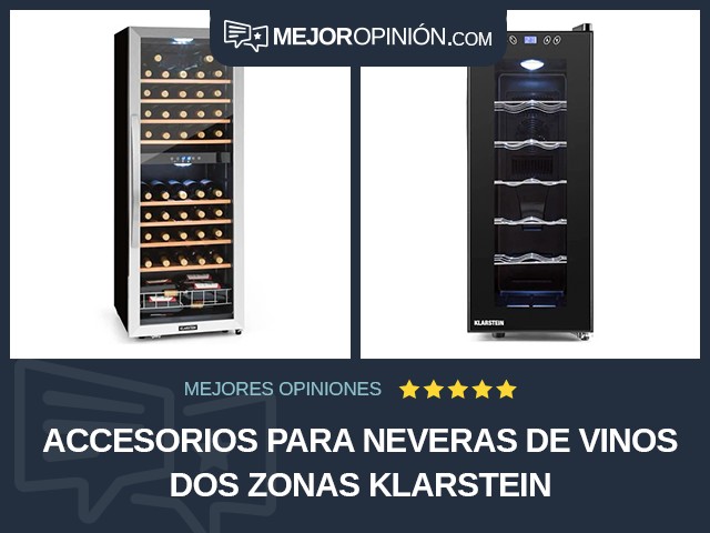 Accesorios para neveras de vinos Dos zonas Klarstein