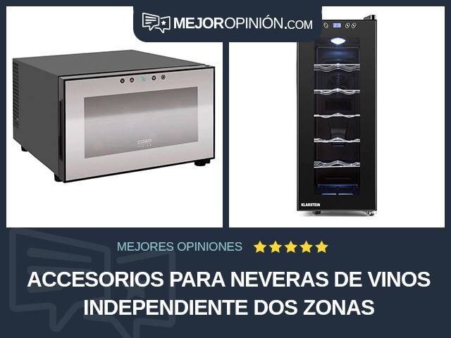 Accesorios para neveras de vinos Independiente Dos zonas