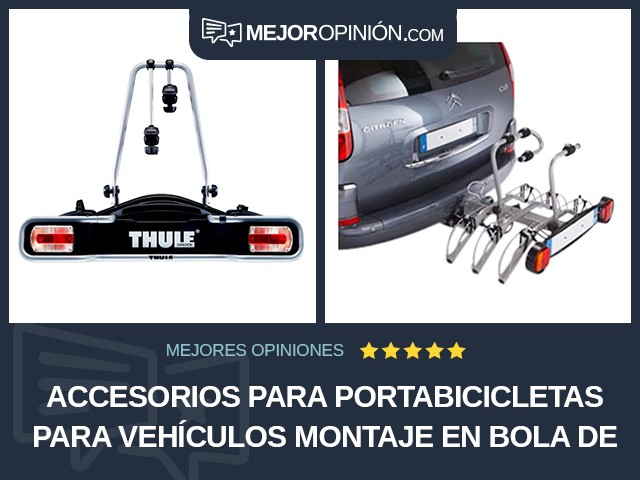 Accesorios para portabicicletas para vehículos Montaje en bola de remolque