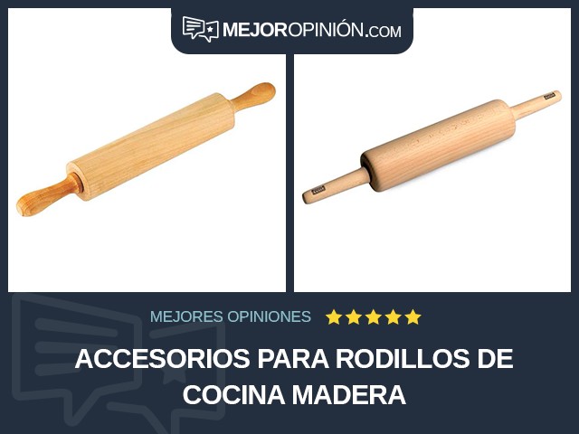 Accesorios para rodillos de cocina Madera