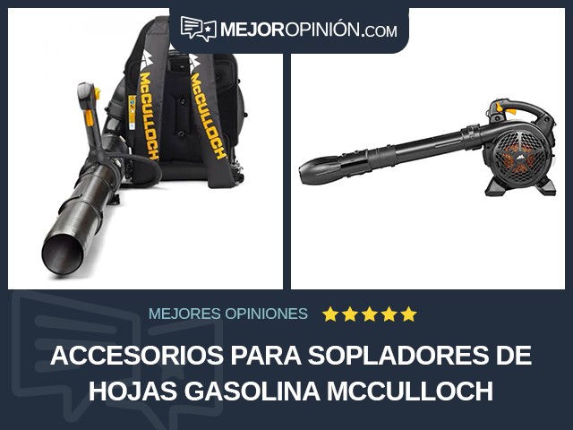 Accesorios para sopladores de hojas Gasolina McCulloch