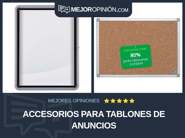 Accesorios para tablones de anuncios