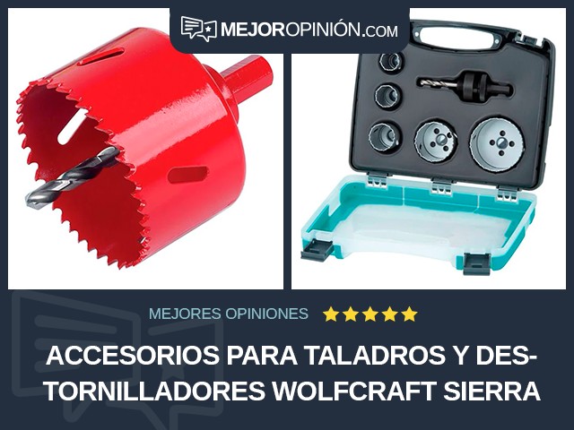 Accesorios para taladros y destornilladores Wolfcraft Sierra cilíndrica