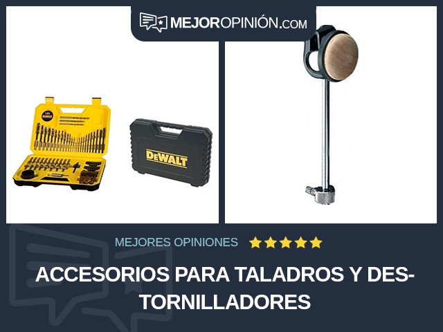 Accesorios para taladros y destornilladores