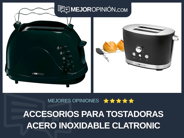 Accesorios para tostadoras Acero inoxidable Clatronic