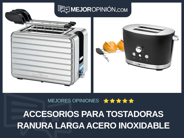 Accesorios para tostadoras Ranura larga Acero inoxidable