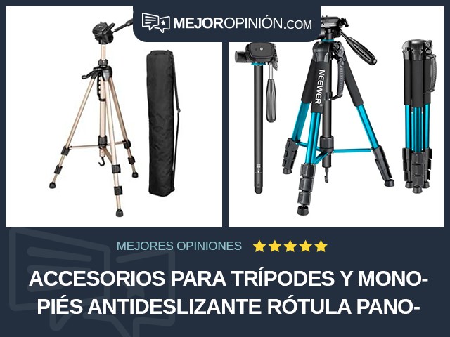 Accesorios para trípodes y monopiés Antideslizante Rótula panorámica