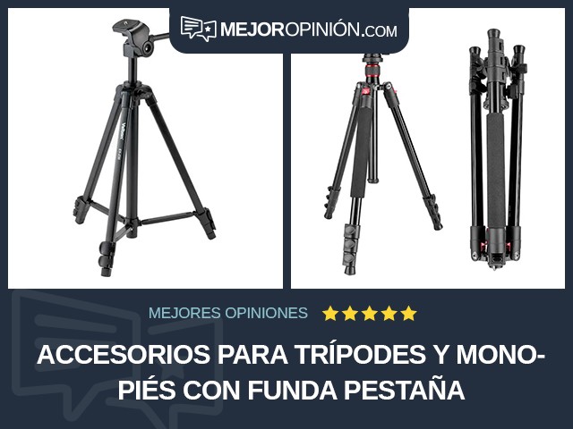 Accesorios para trípodes y monopiés Con funda Pestaña