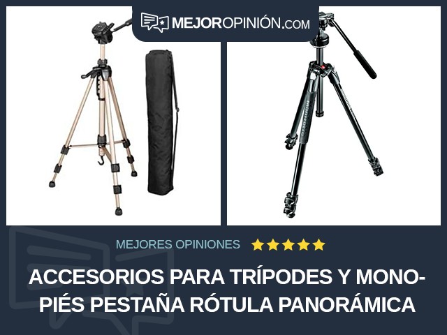 Accesorios para trípodes y monopiés Pestaña Rótula panorámica