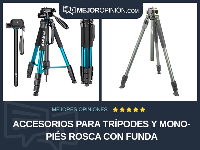 Accesorios para trípodes y monopiés Rosca Con funda