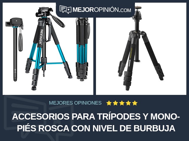 Accesorios para trípodes y monopiés Rosca Con nivel de burbuja