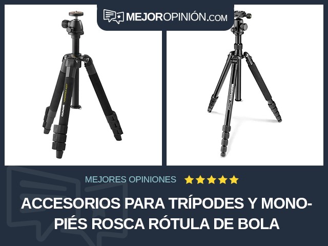 Accesorios para trípodes y monopiés Rosca Rótula de bola